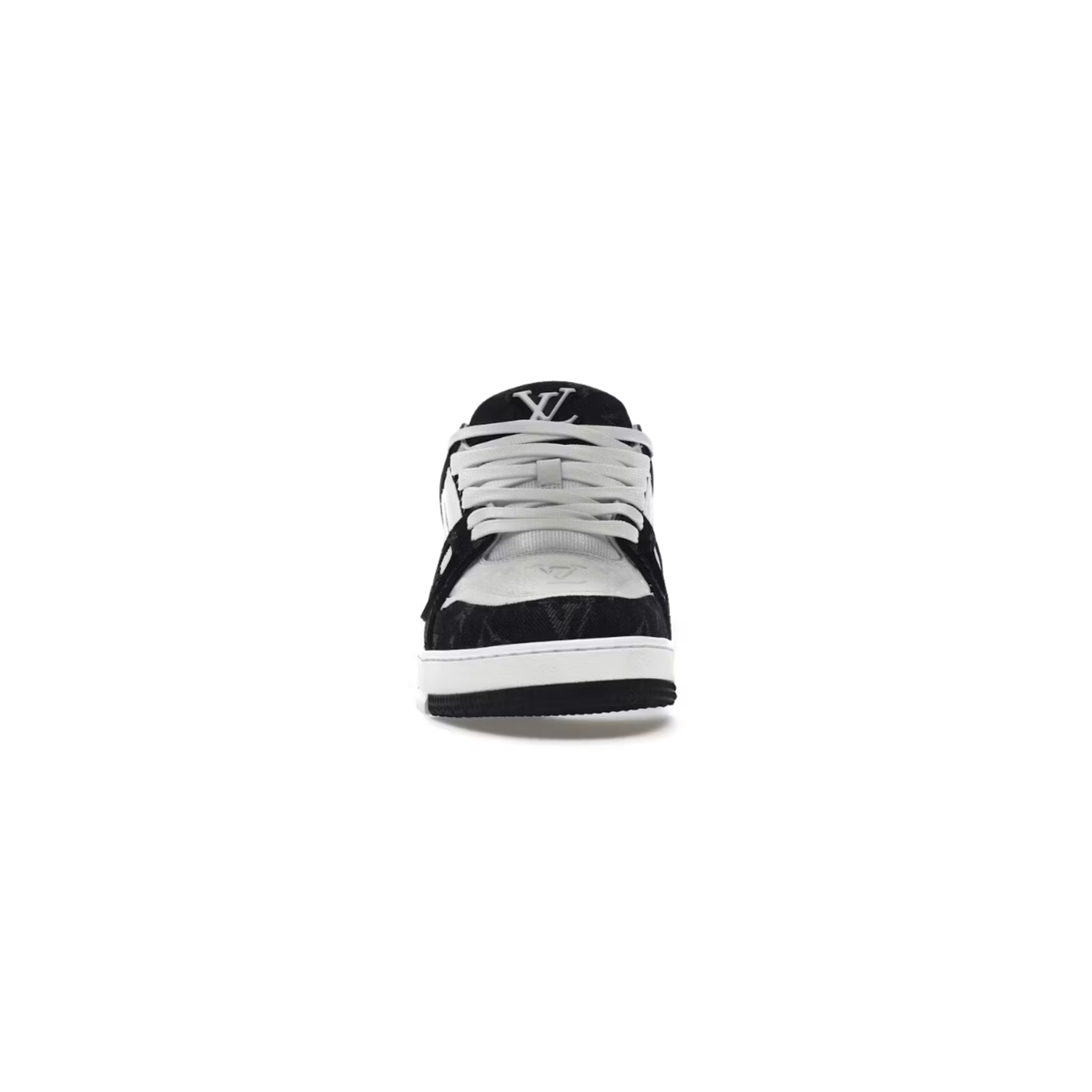Louis Vuitton LV Trainer Black White Denim (Copy)-Premium Luxury Daily Fits