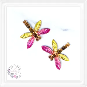 ⋅ Dragonflies ⋅ Flatback Resin Cabochon Embellishments ⋅ Per Pair ⋅