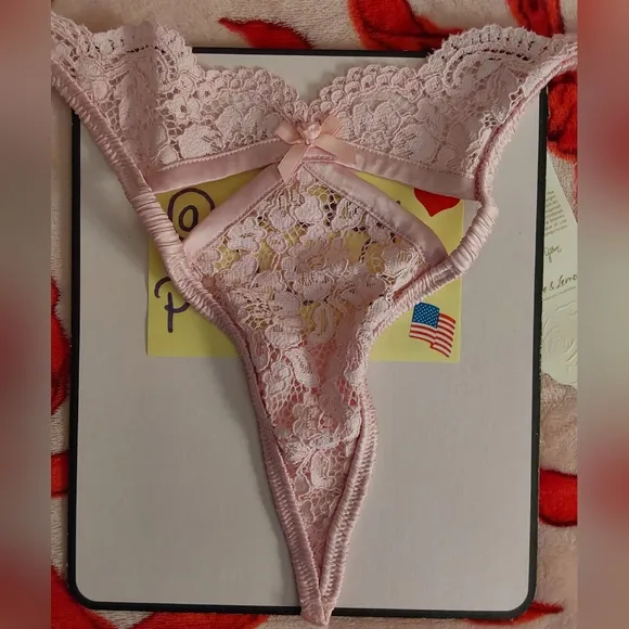 🍨 For Love and Lemons Creamsicle Lace Thong Panty 🍨