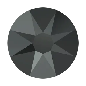 2000, 2058 & 2088 Swarovski Flatback No Hotfix, Jet Hematite (280 HEM)