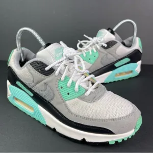 2020 Nike Air Max 90 Hyper Turquoise Teal CD0881 100 Sneakers Trainers Men Sz 9