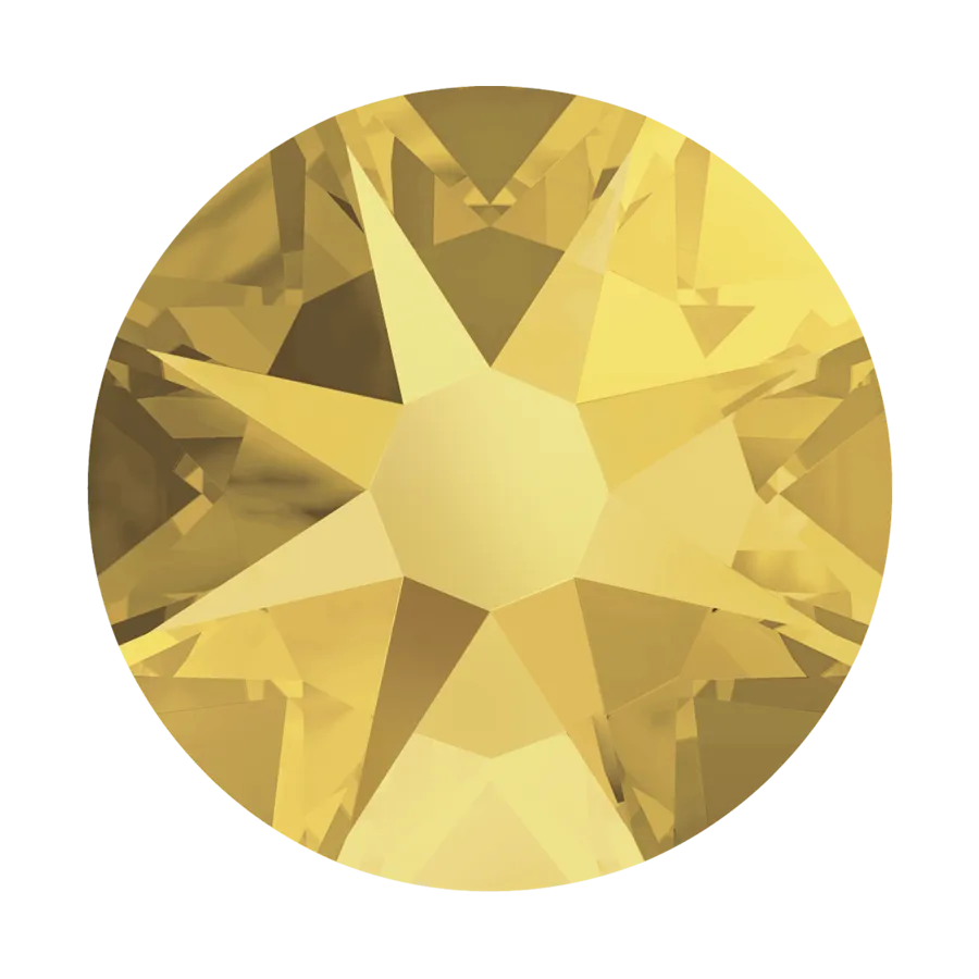 2058 & 2088 Swarovski Flatback No Hotfix, Crystal Metallic Sunshine (001 METSH)