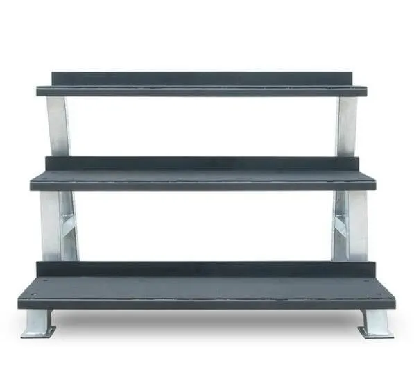 3 TIER KETTLEBELL WEIGHT STORAGE STAND RACK