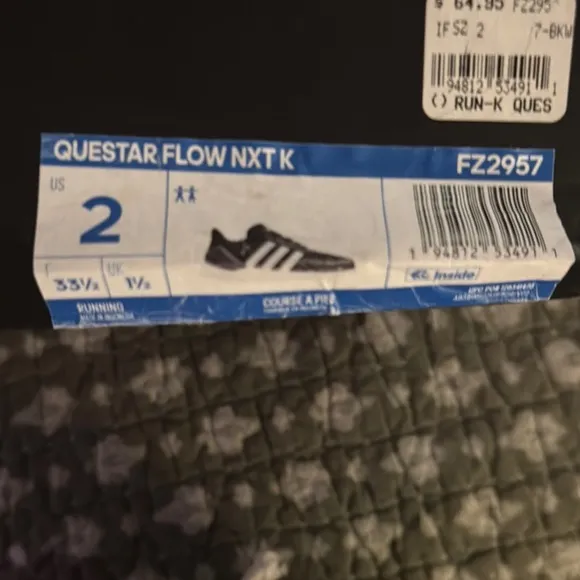 Adidas Black and White Sneakers with Knit Upper