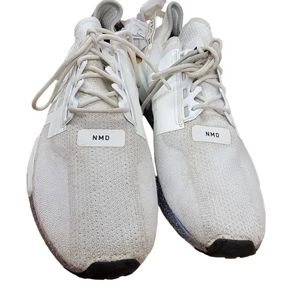 Adidas NMD R1 V2 White Speckled Blue GX5163 Trainers Sneakers Shoes Men Sz 14