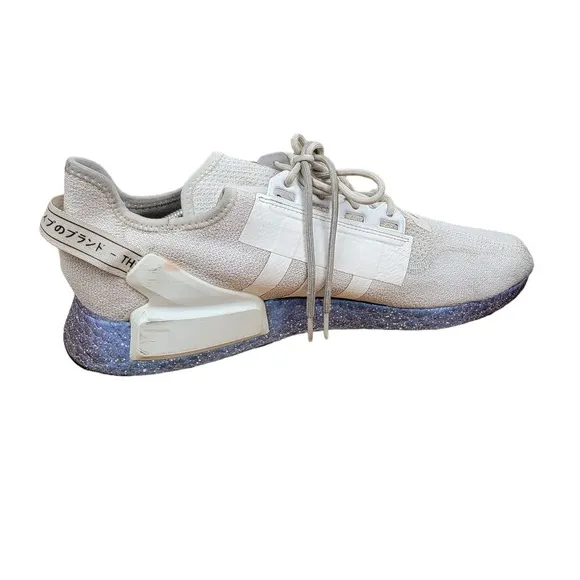 Adidas NMD R1 V2 White Speckled Blue GX5163 Trainers Sneakers Shoes Men Sz 14