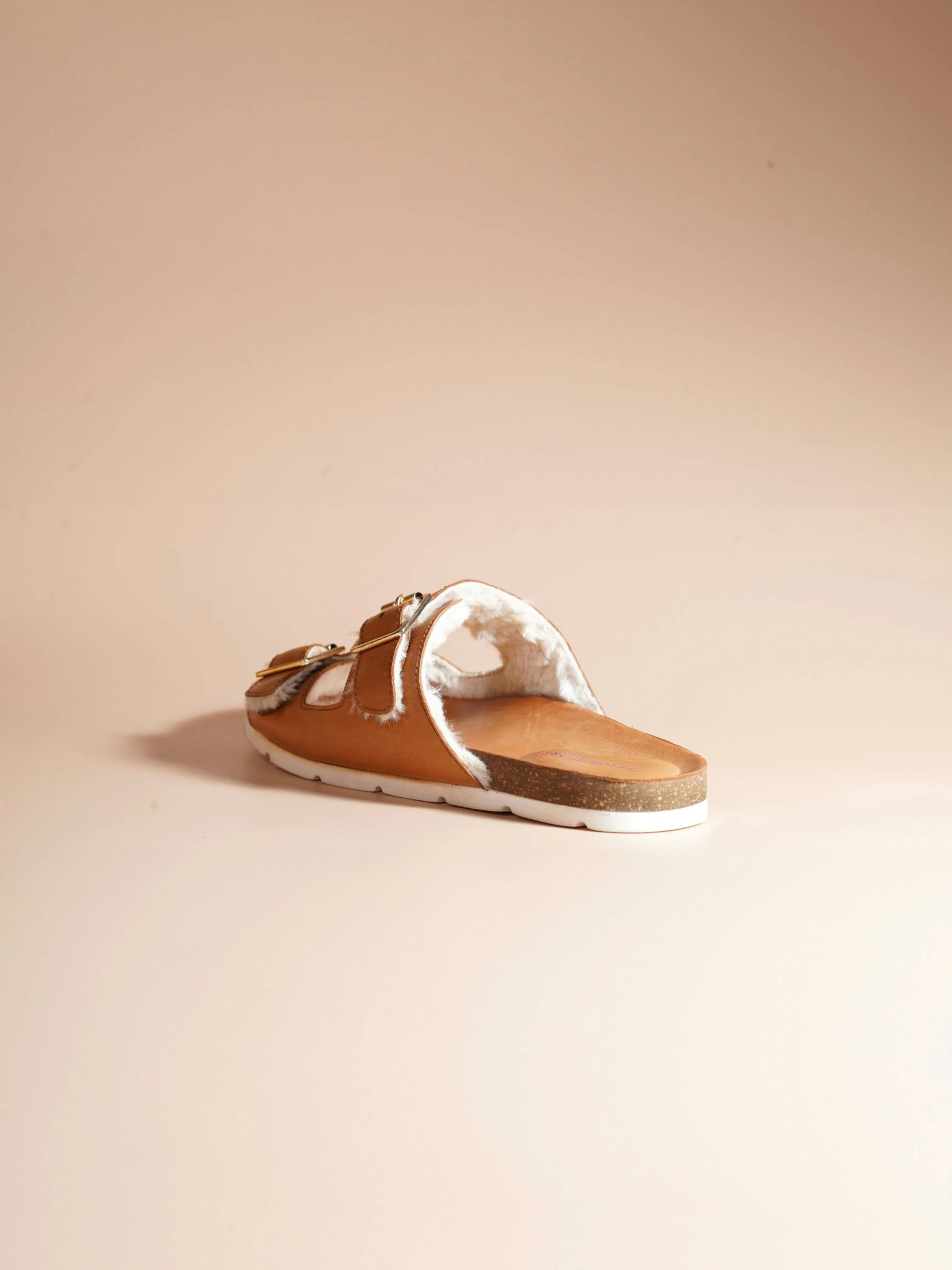 Amber Leather Flats