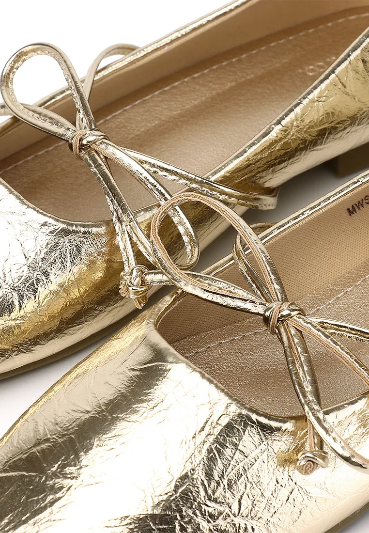 Amelia Ballerina & Flats (Gold)