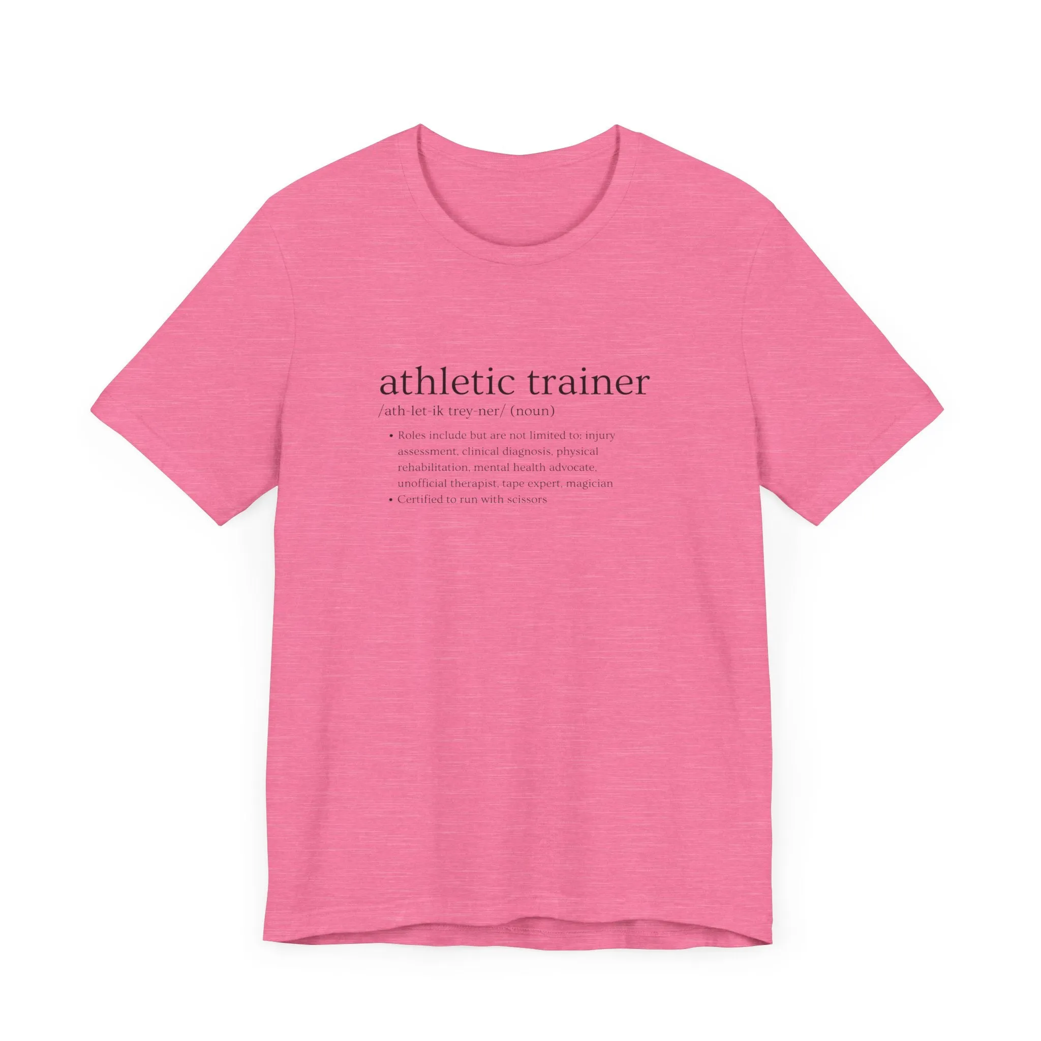 Athletic Trainer Definition Adult T-Shirt