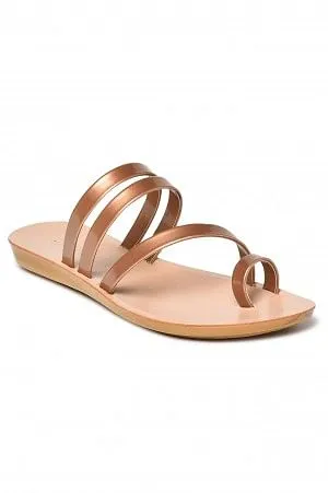 Aurelia Metallic Rose Gold Almond Flat