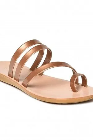 Aurelia Metallic Rose Gold Almond Flat