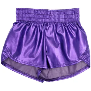 Azarhia Steph Shorts - Metallic Purple