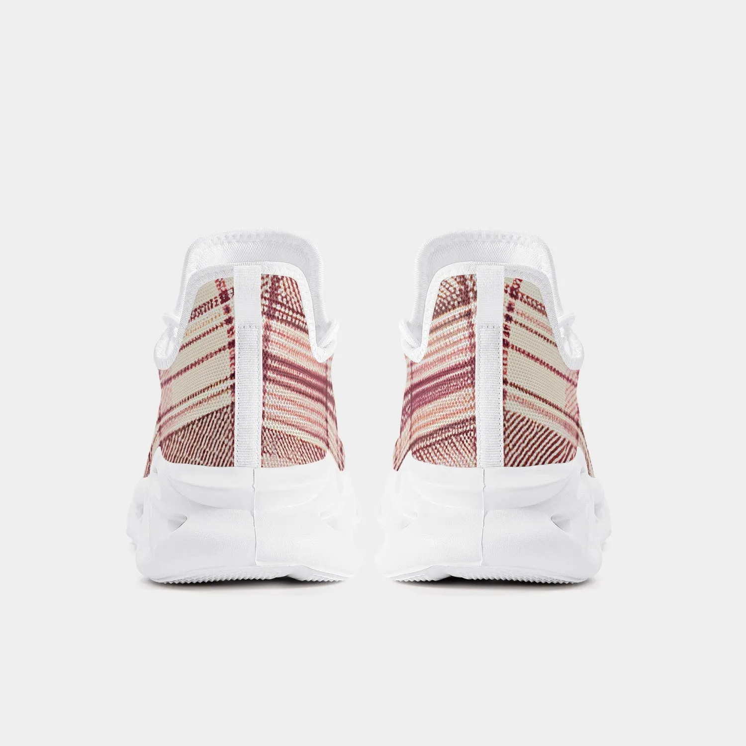 Bad Pink Plaid - Bounce Mesh Knit Sneakers