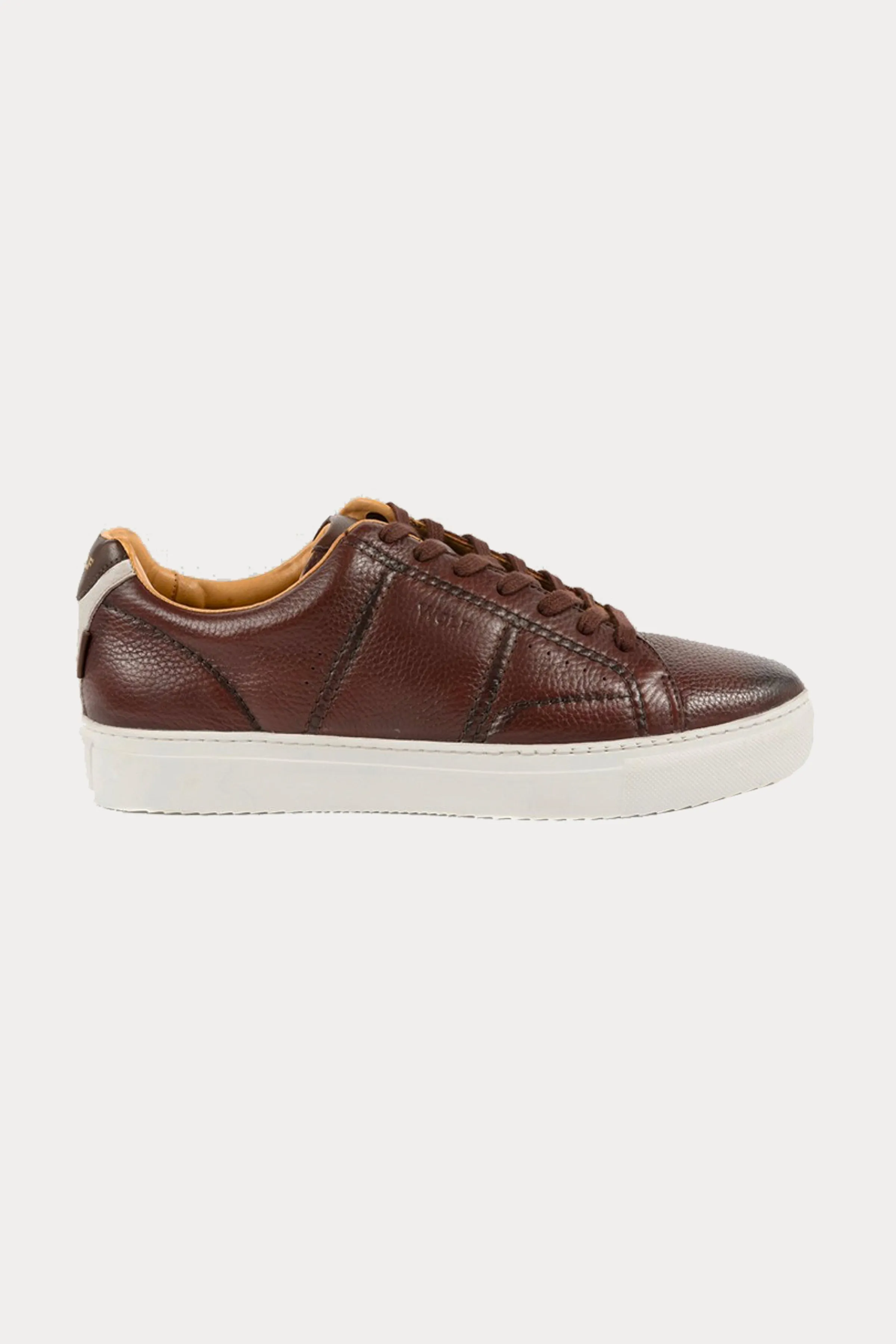 Battersea Park Leather Trainers in Brown