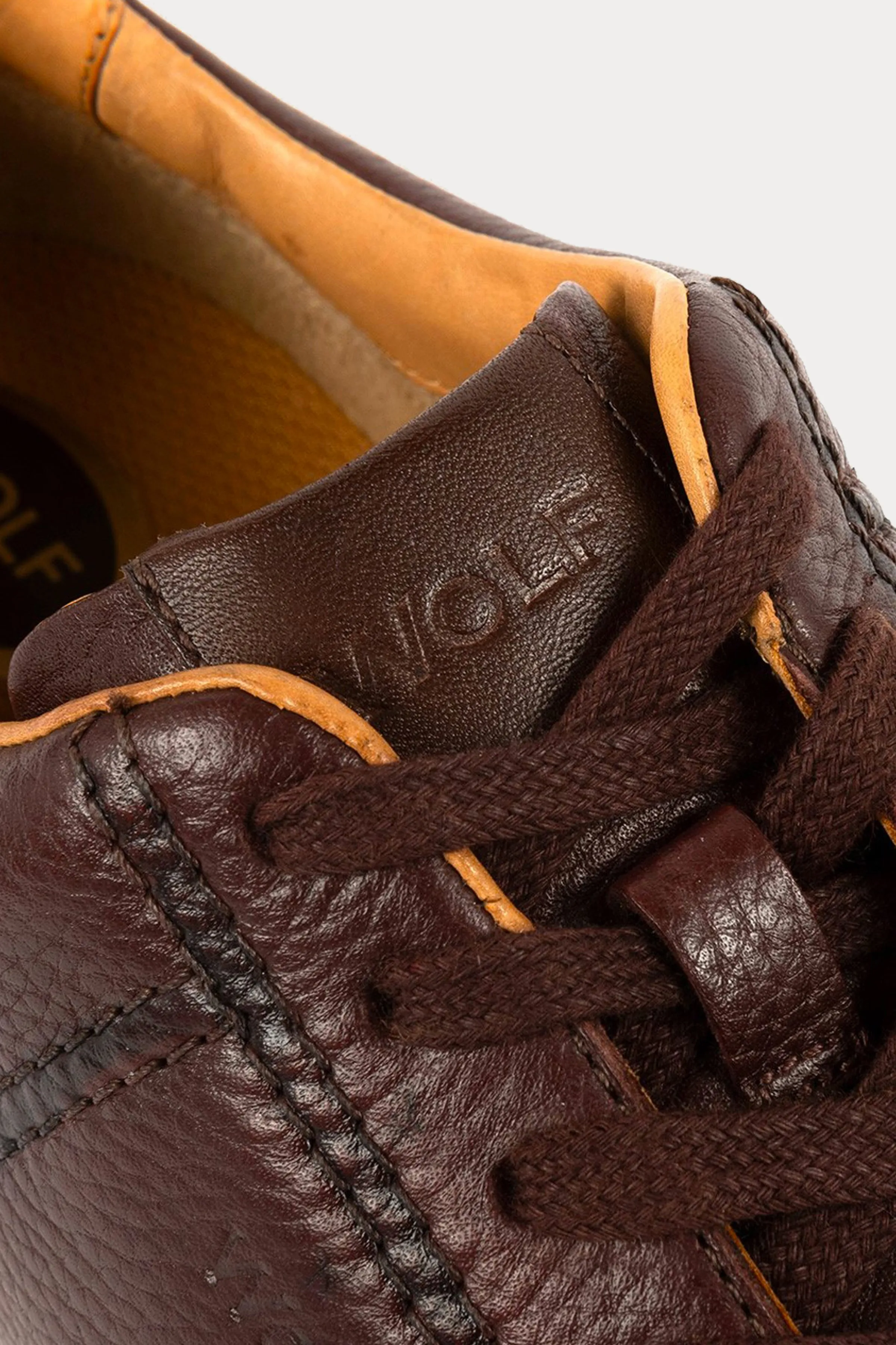 Battersea Park Leather Trainers in Brown