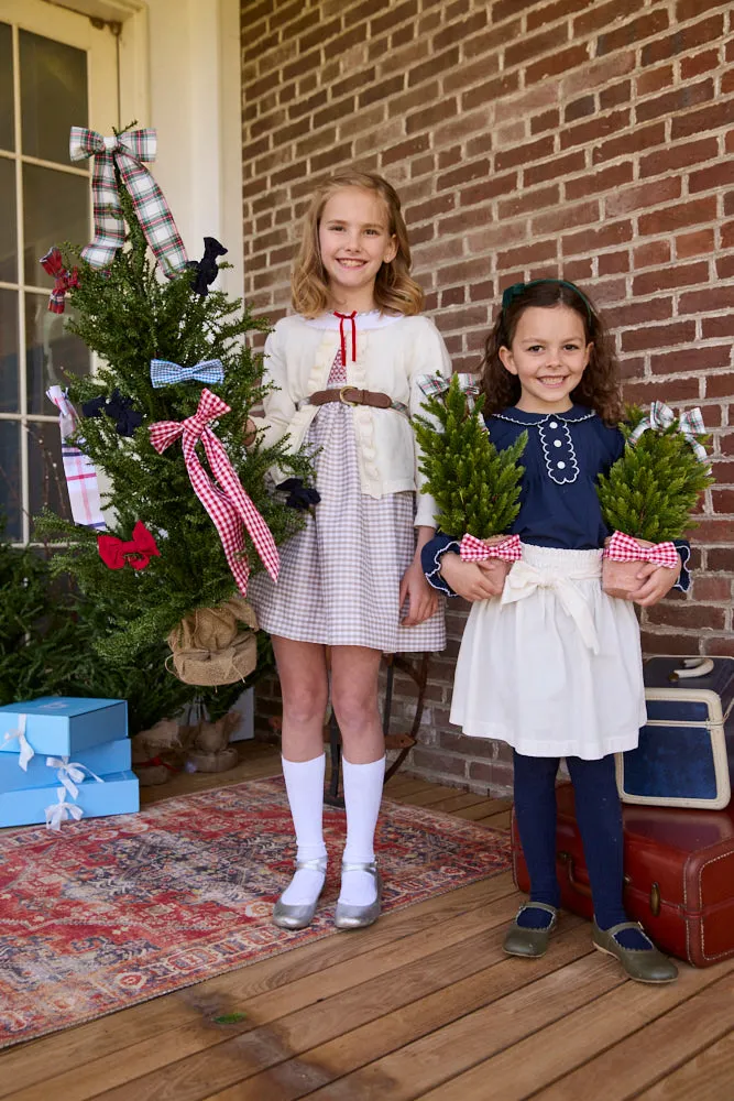 Becca Skirt with Bow -- Ivory Cord