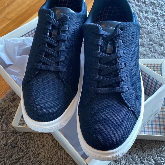 Ben Sherman Hardie Knit Navy Blue Sneakers New in Box Size 11.5