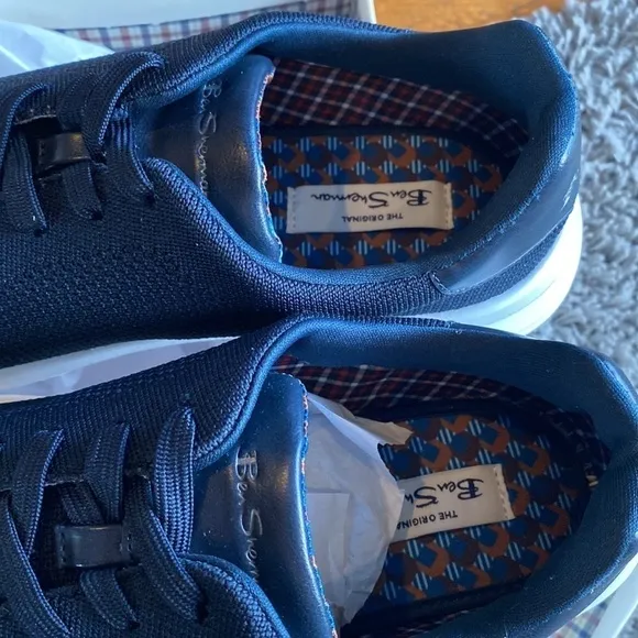 Ben Sherman Hardie Knit Navy Blue Sneakers New in Box Size 11.5
