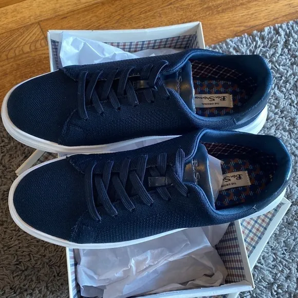Ben Sherman Hardie Knit Navy Blue Sneakers New in Box Size 11.5