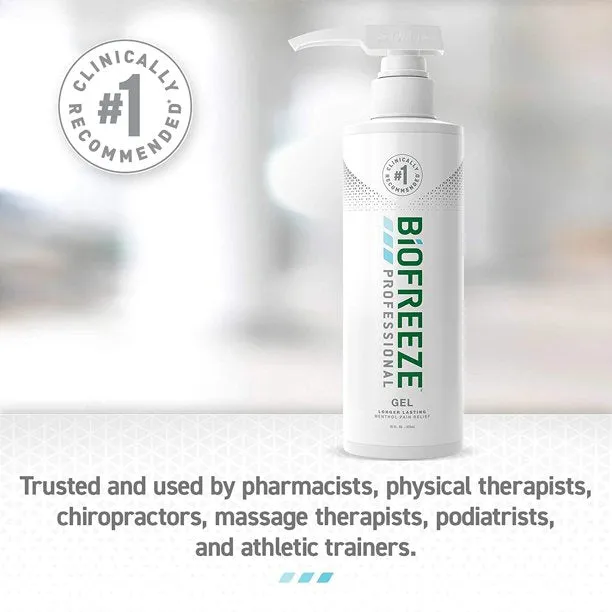Biofreeze Professional, 16 oz Gel Pump, Colorless