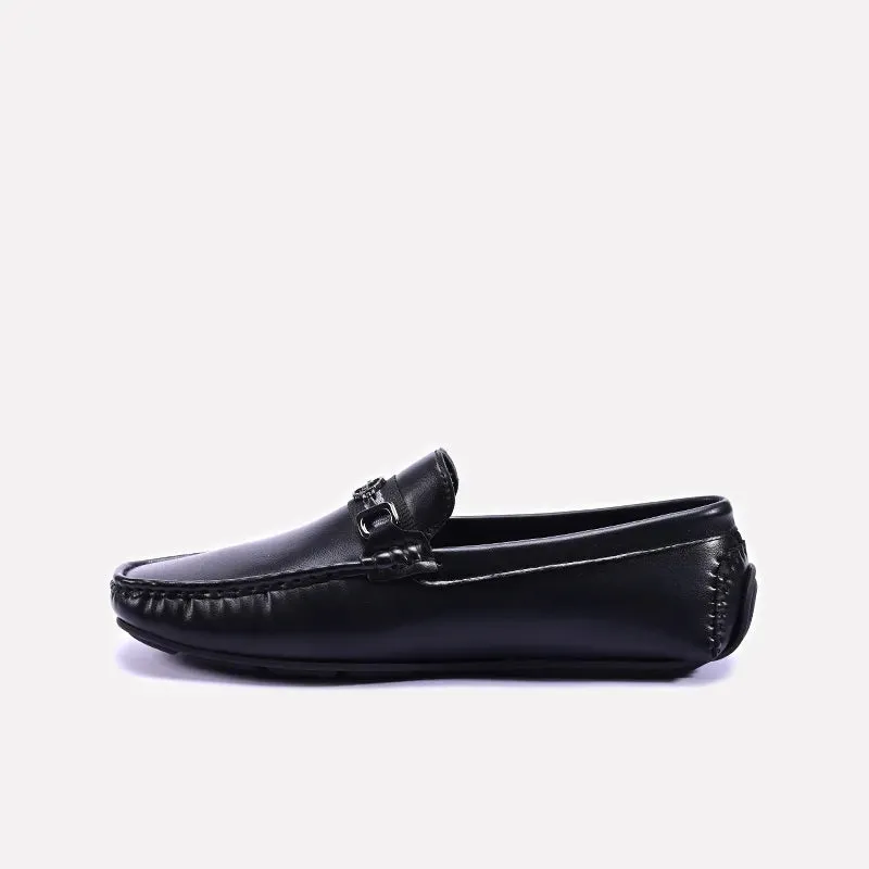 Black Horsebit Loafers For Men 0130798