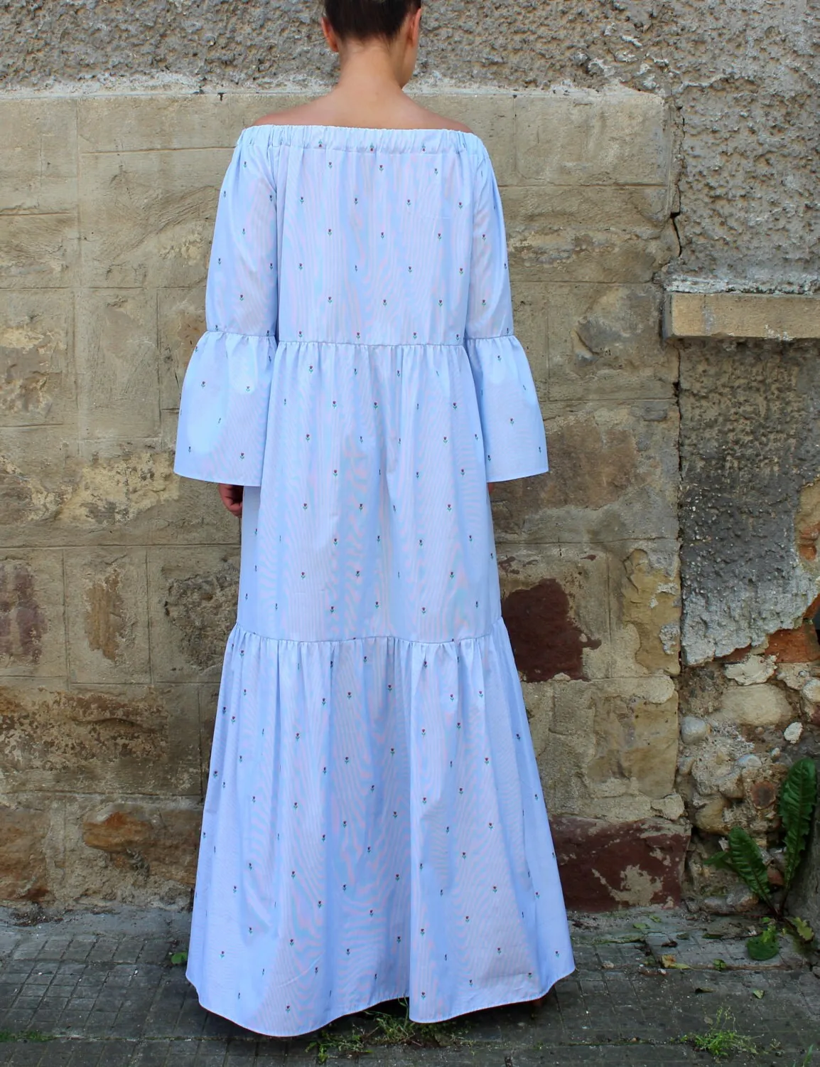 Blue dress/ Maxi Dress Summer/ Blue Maxi Dress/ Boho Maxi Dress/ Long dress/ Summer Maxi Dress/ Plus size Maxi Dress/Maxi dress with sleeves