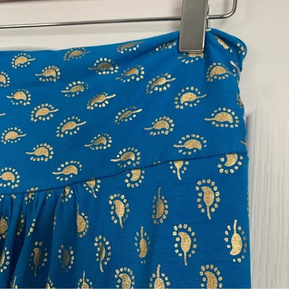 Boden Printed Metallic MIDI Skirt