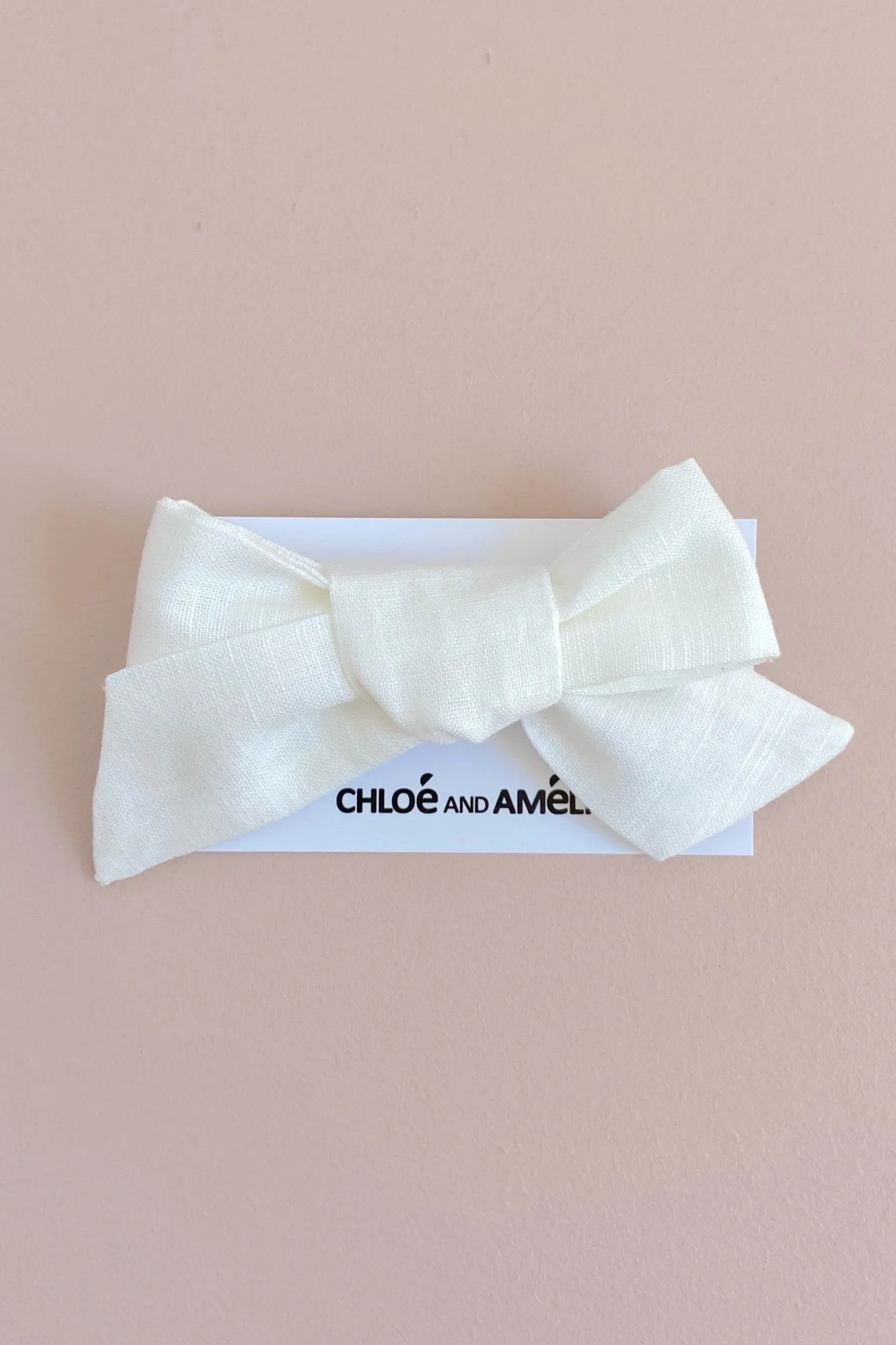 Bow Hair Accessory - Antique White