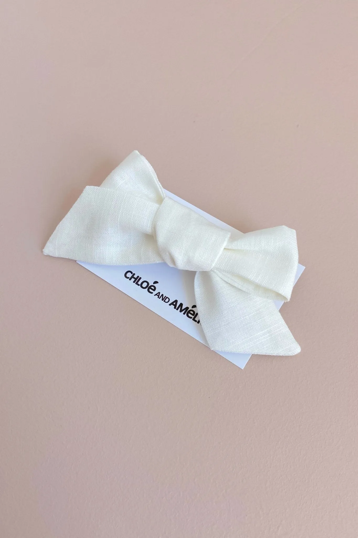 Bow Hair Accessory - Antique White