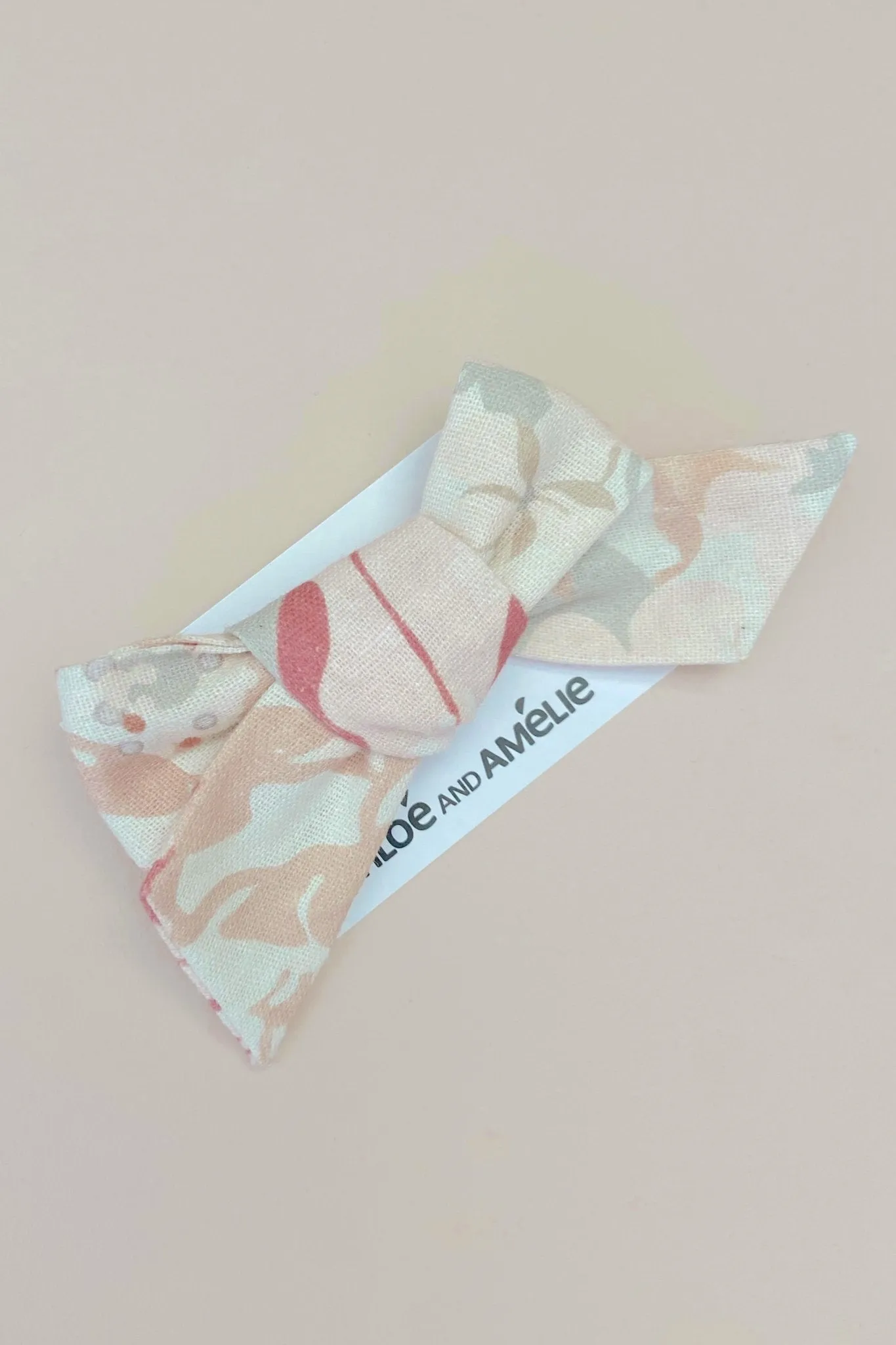 Bow Hair Accessory - Blush Watercolour Floral