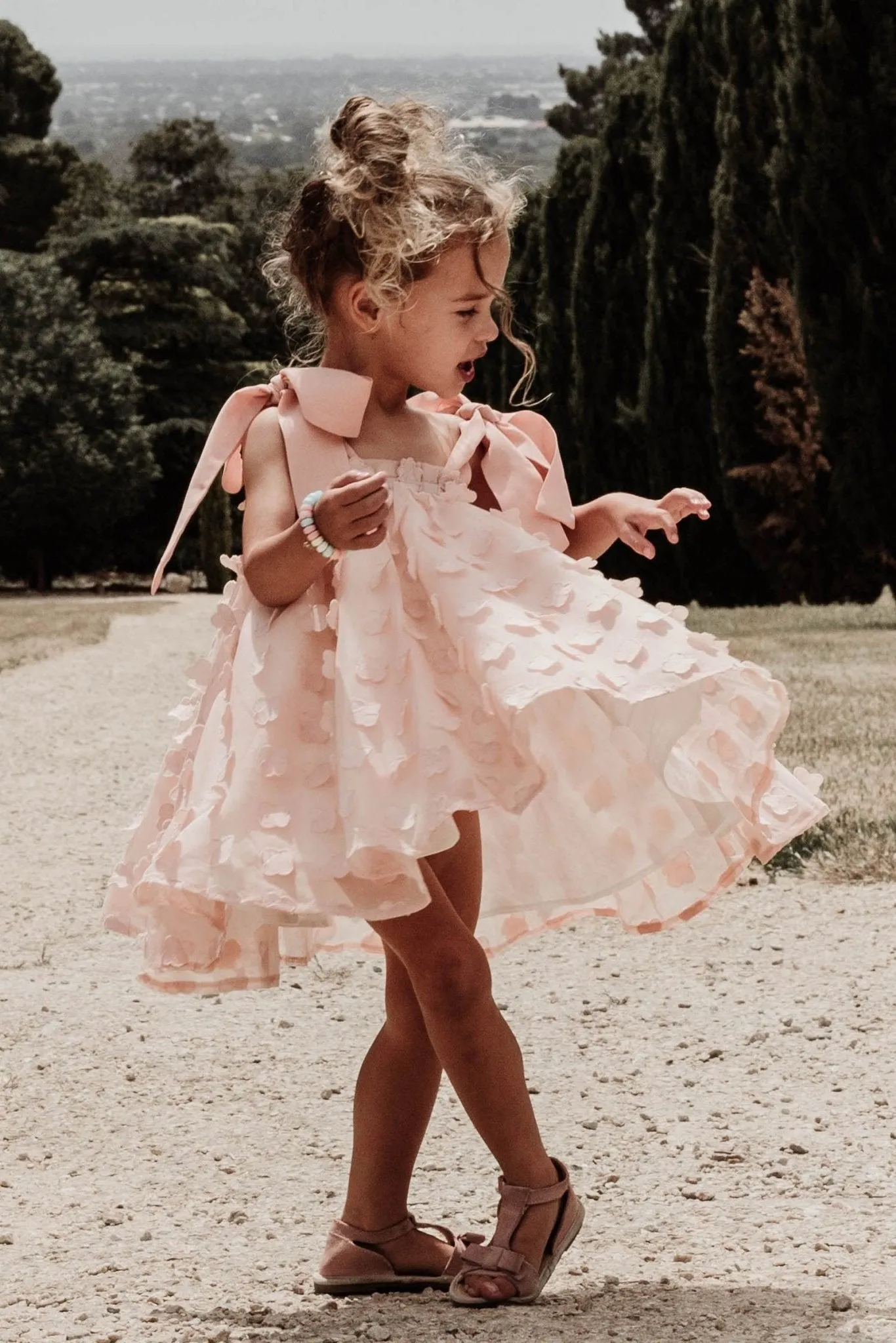Bow Hair Accessory - Rose Petal