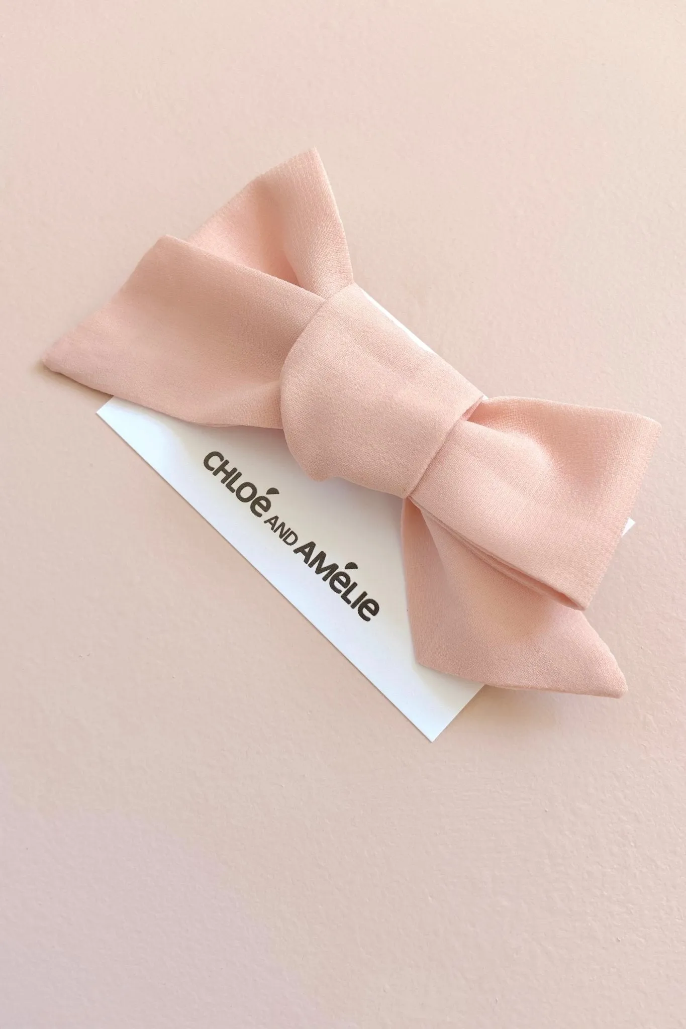 Bow Hair Accessory - Rose Petal