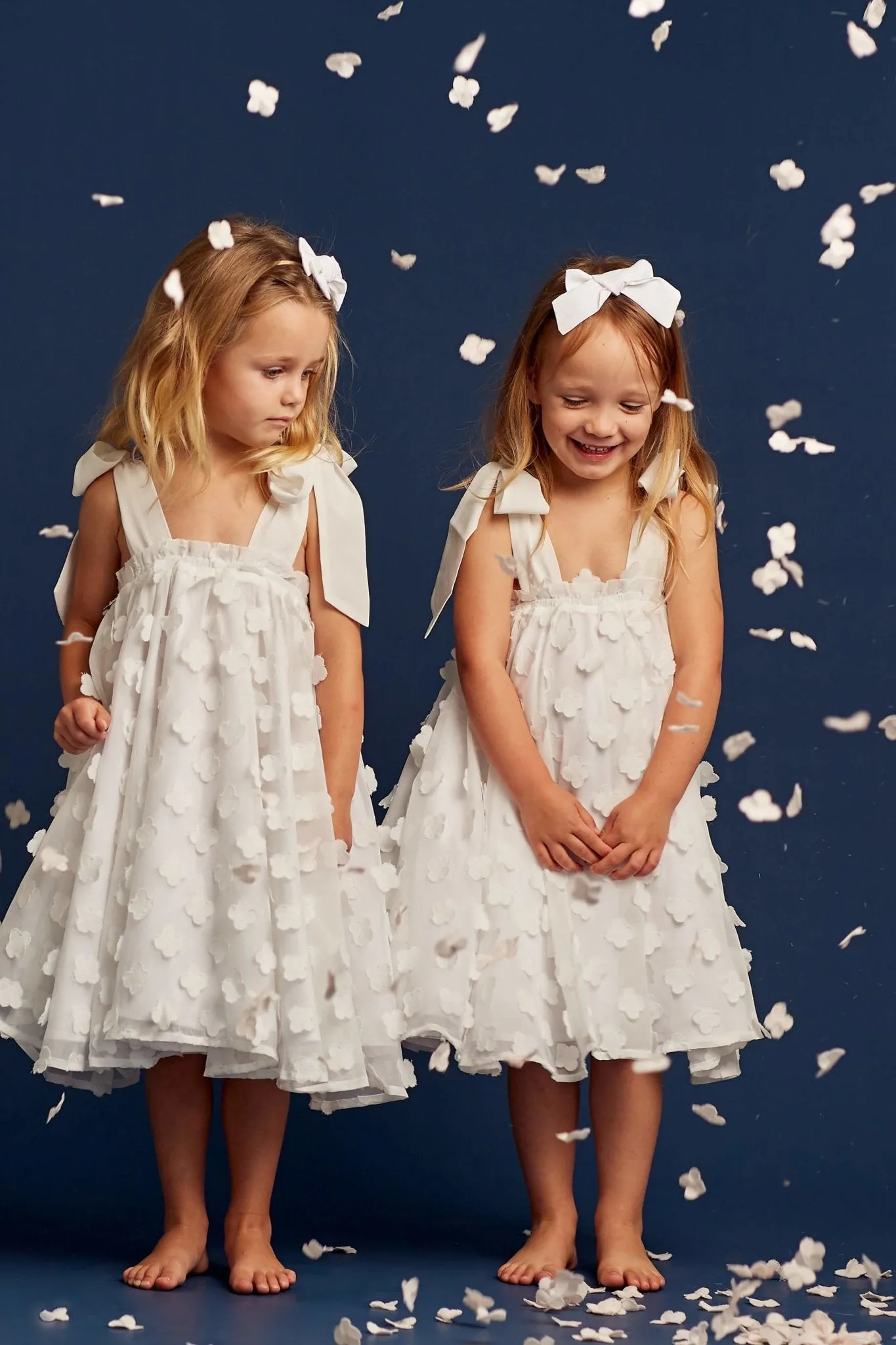 Bow Hair Accessory - Snow White Chiffon
