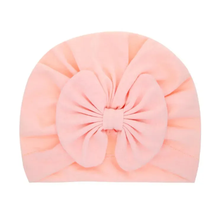 Bow Knot Baby Hat / Stretchy big bow turban from 0-9 months
