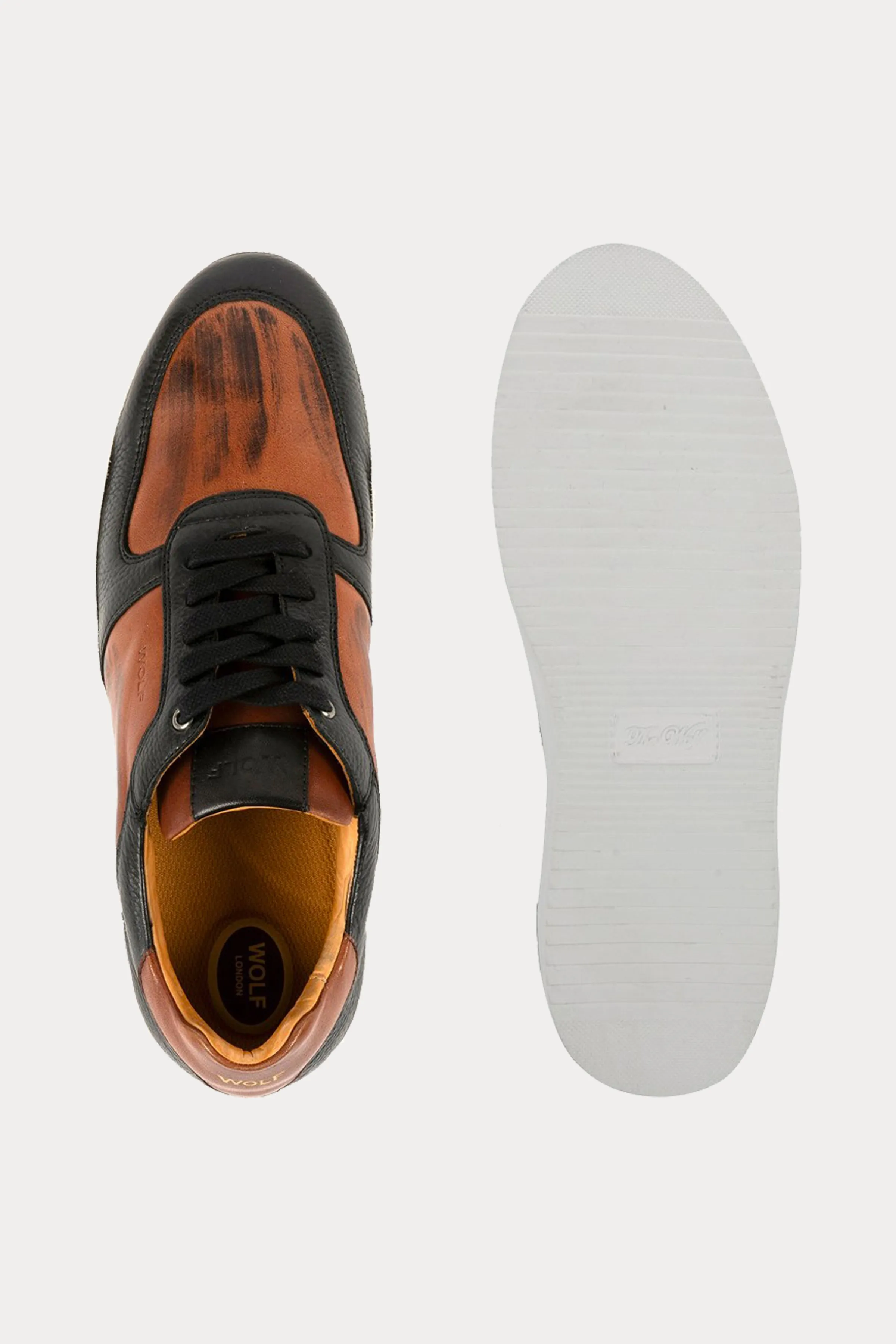 Brixton Leather Trainers in Black