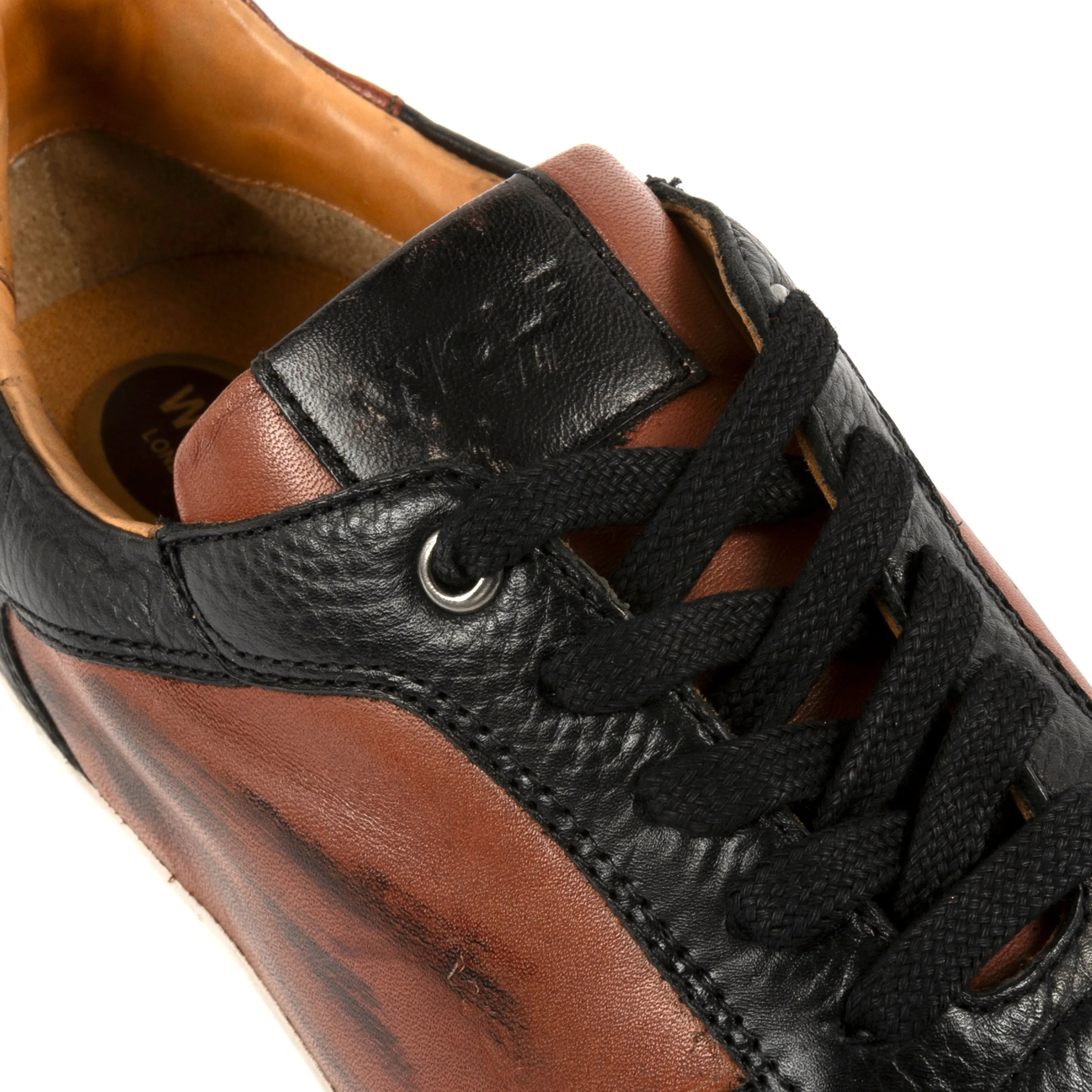 Brixton Leather Trainers in Black