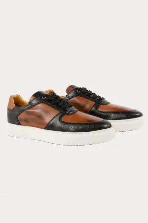 Brixton Leather Trainers in Black