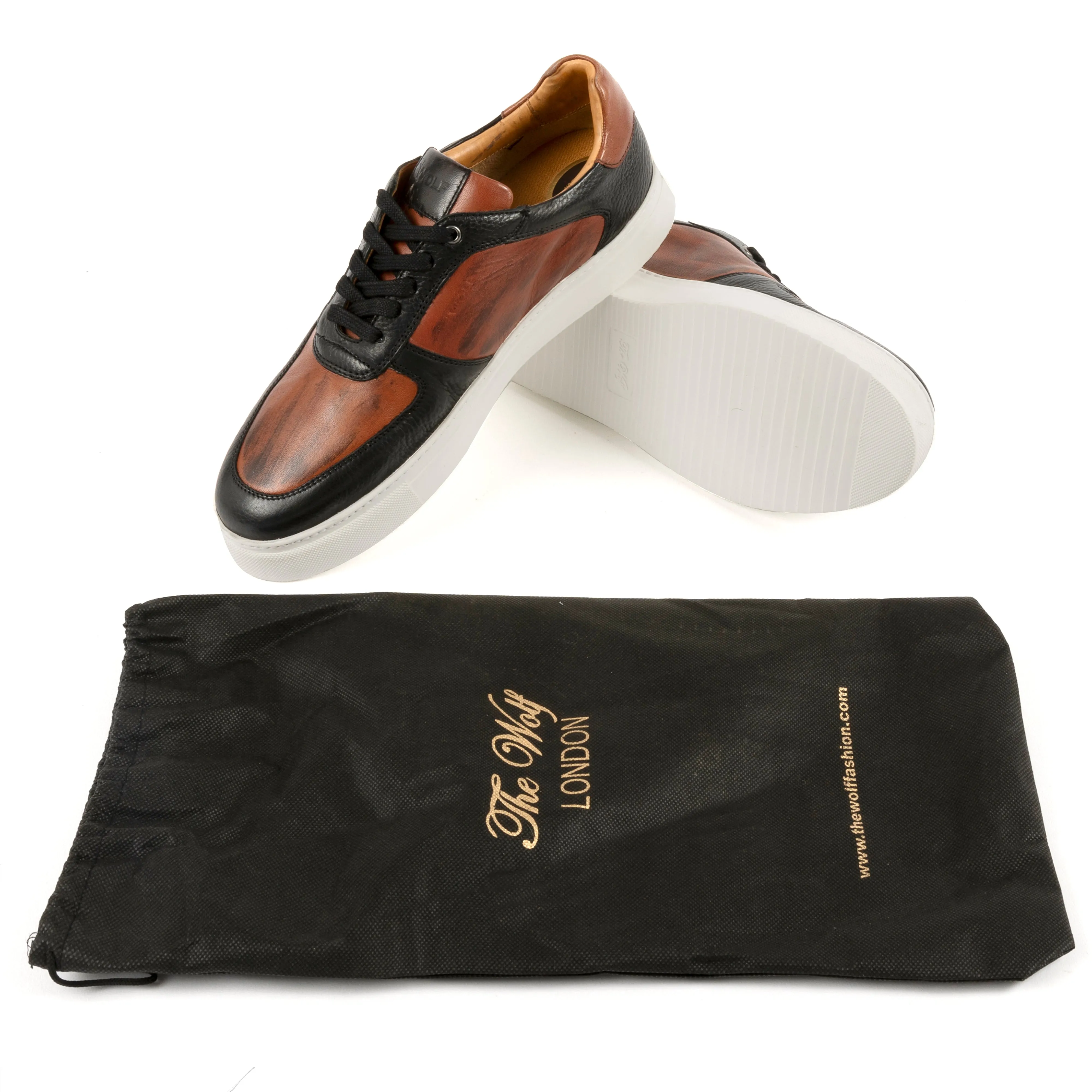 Brixton Leather Trainers in Black