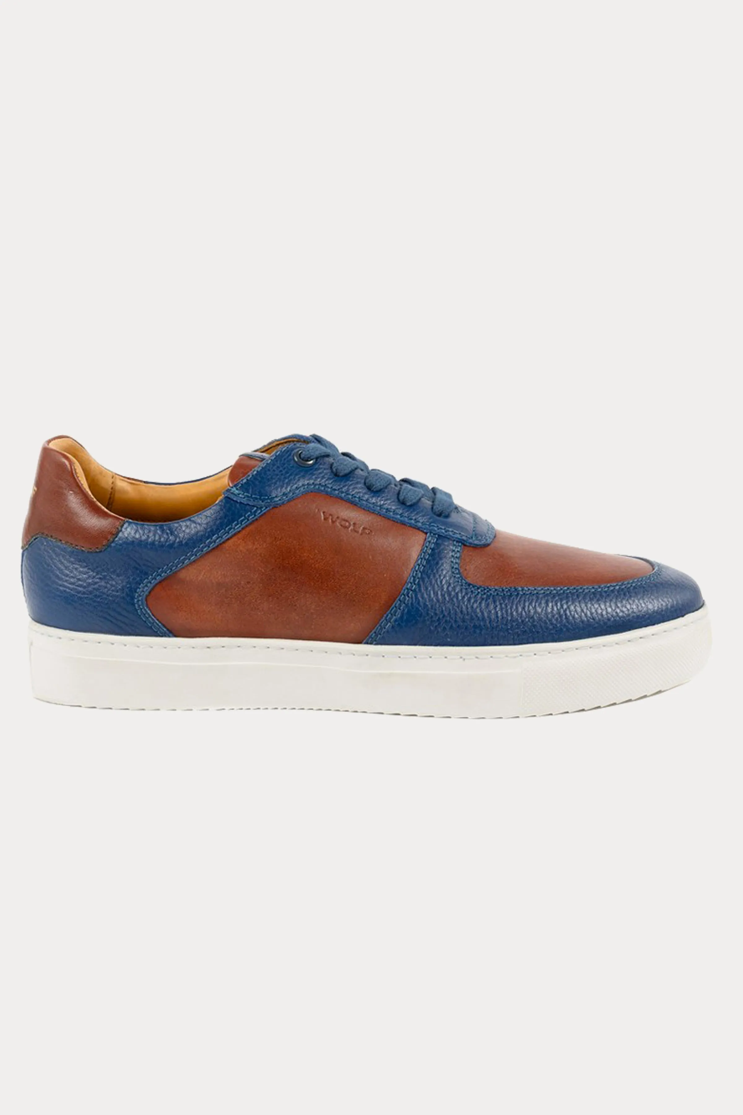 Brixton Leather Trainers in Blue