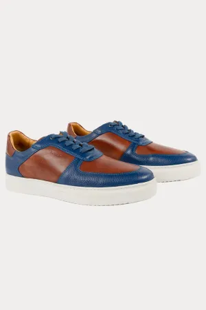 Brixton Leather Trainers in Blue