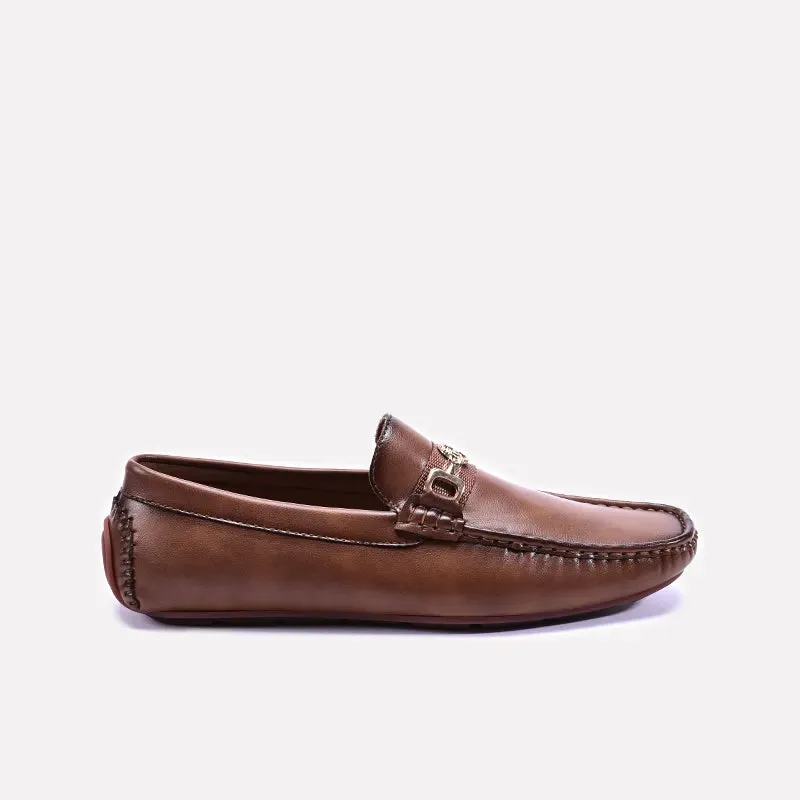 Brown Horsebit Loafers For Men 0130798