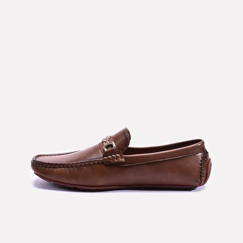 Brown Horsebit Loafers For Men 0130798