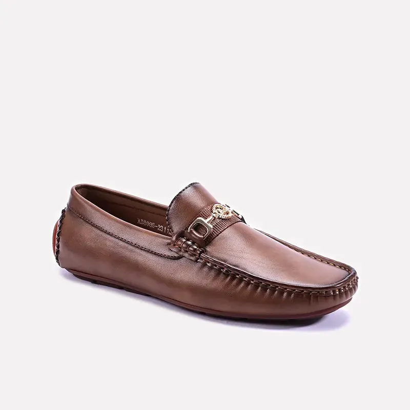 Brown Horsebit Loafers For Men 0130798