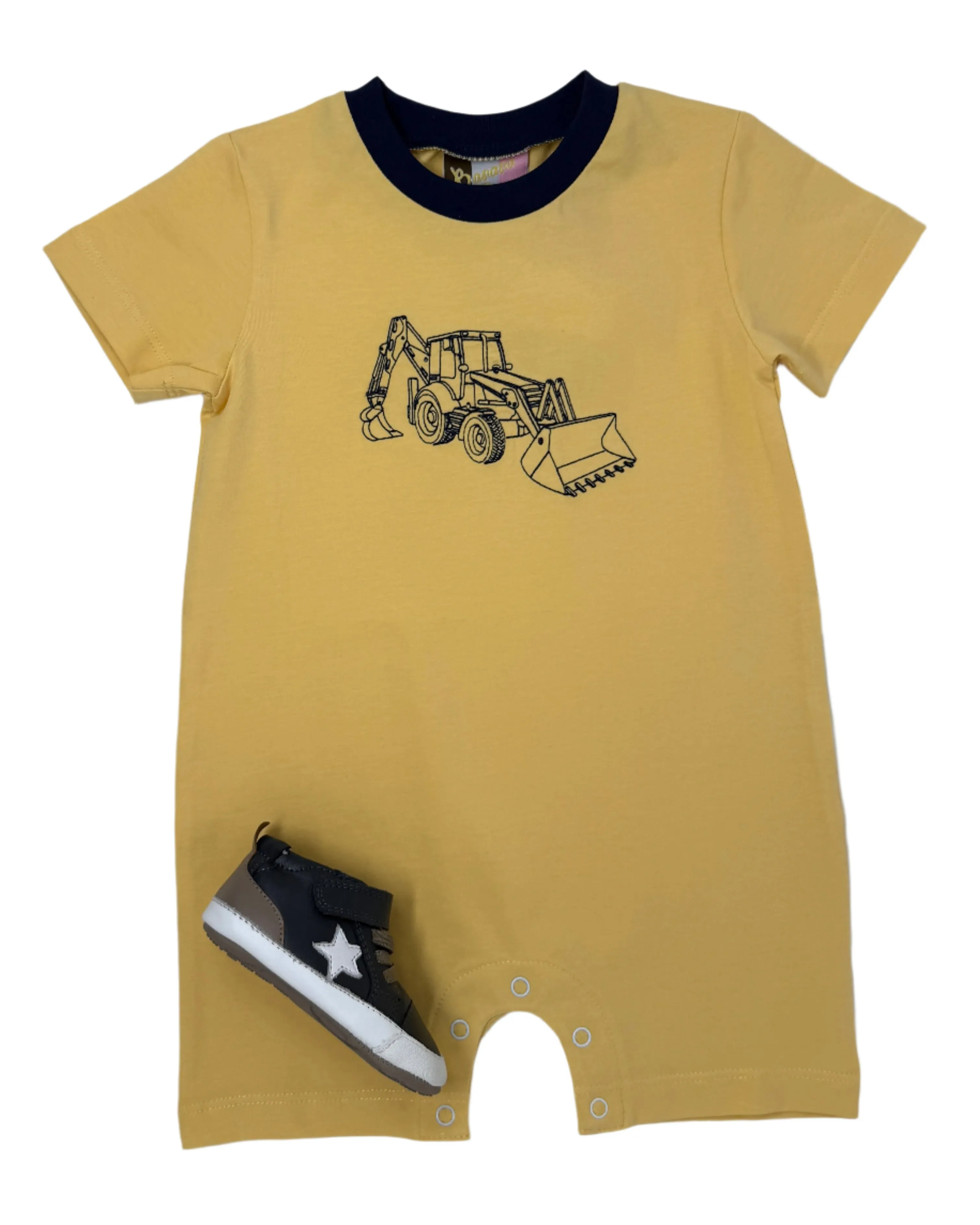 Bulldozer Boys Romper