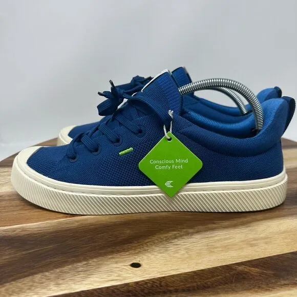 Cariuma Ibi Low Mineral Blue Knit Sneaker Casual Skate Comfort - Men’s Size 11