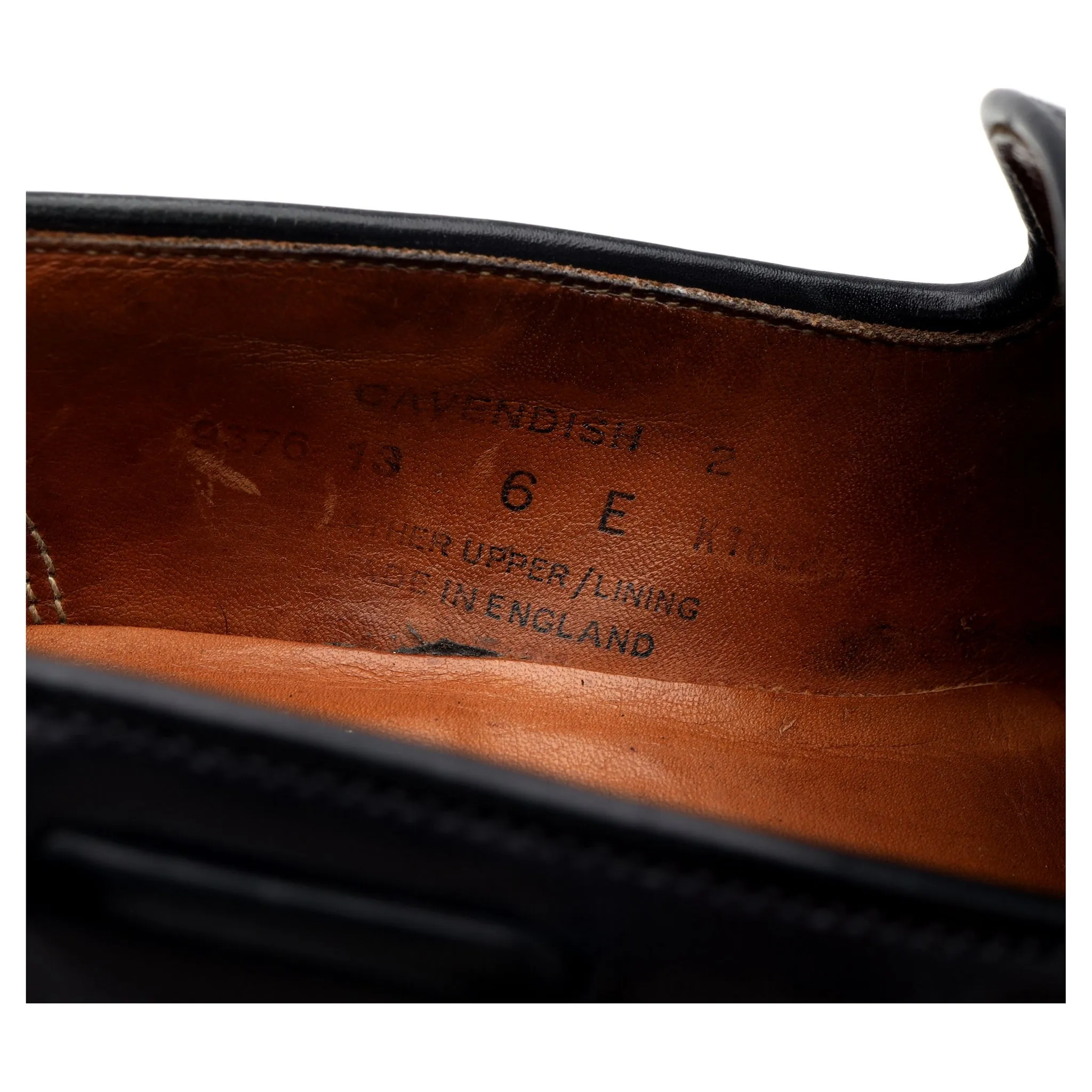 'Cavendish 2' Navy Blue Cordovan Leather Tassel Loafers UK 6 E