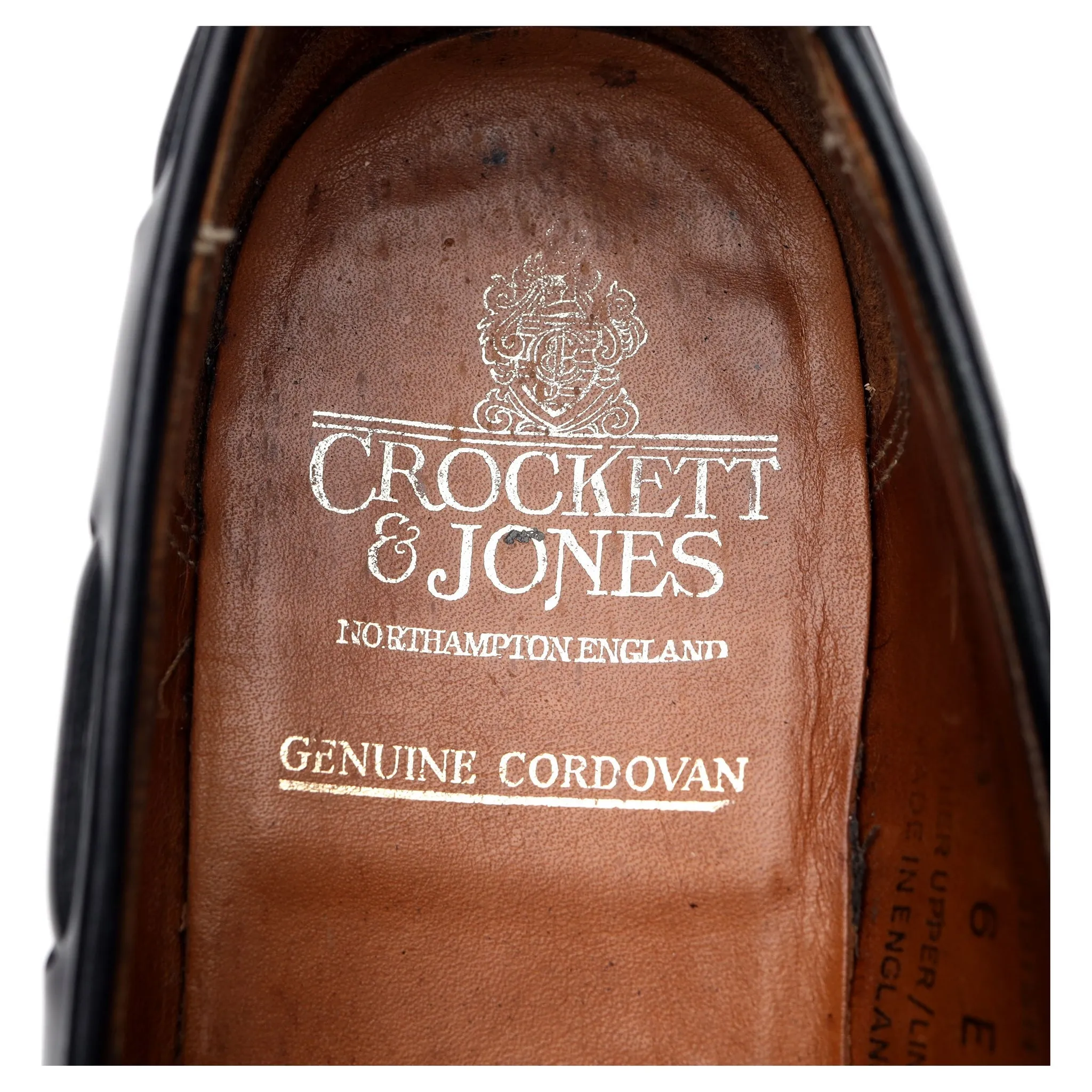 'Cavendish 2' Navy Blue Cordovan Leather Tassel Loafers UK 6 E