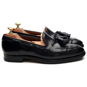 'Cavendish 2' Navy Blue Cordovan Leather Tassel Loafers UK 6 E