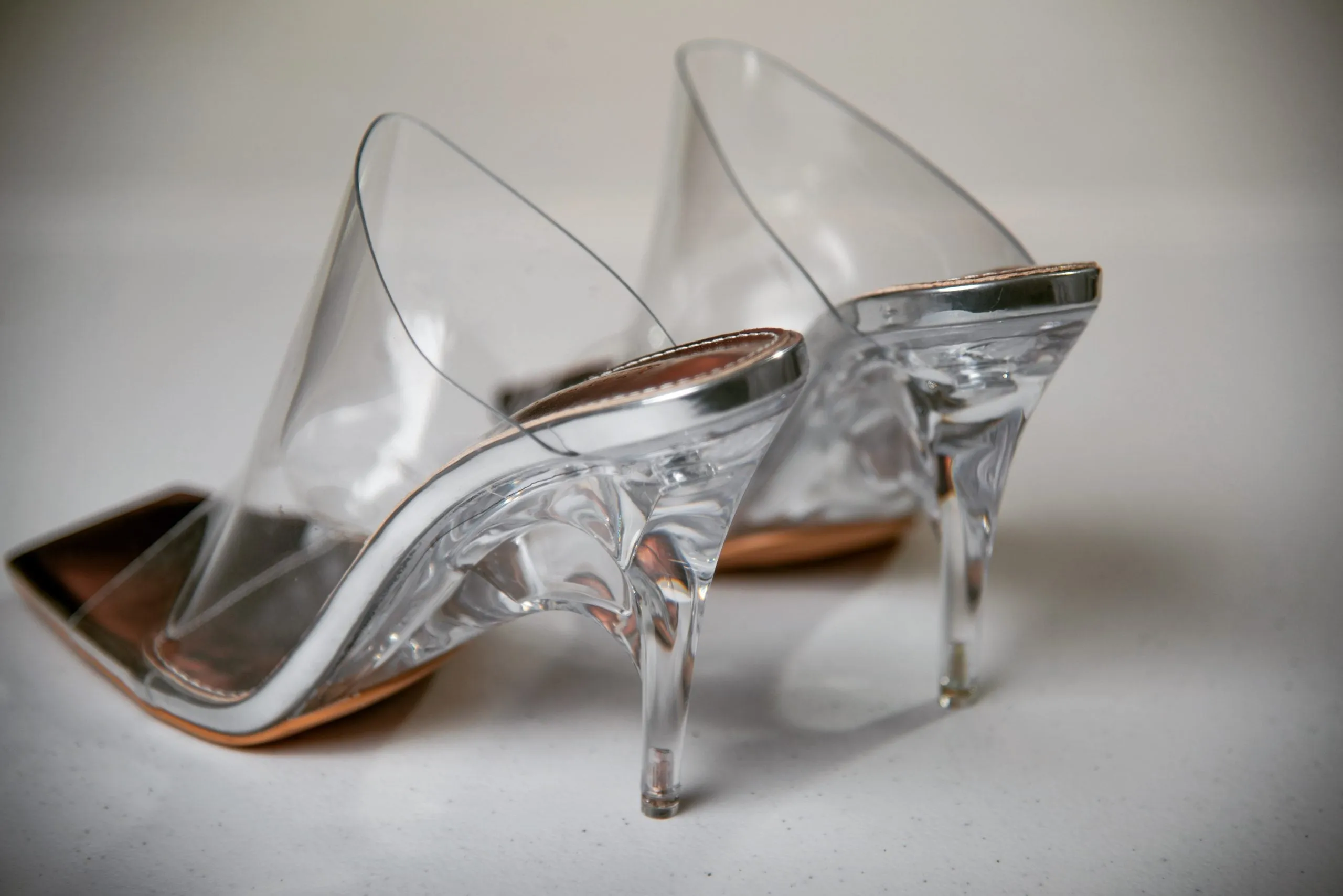 Celeste Clear Wedge Mules
