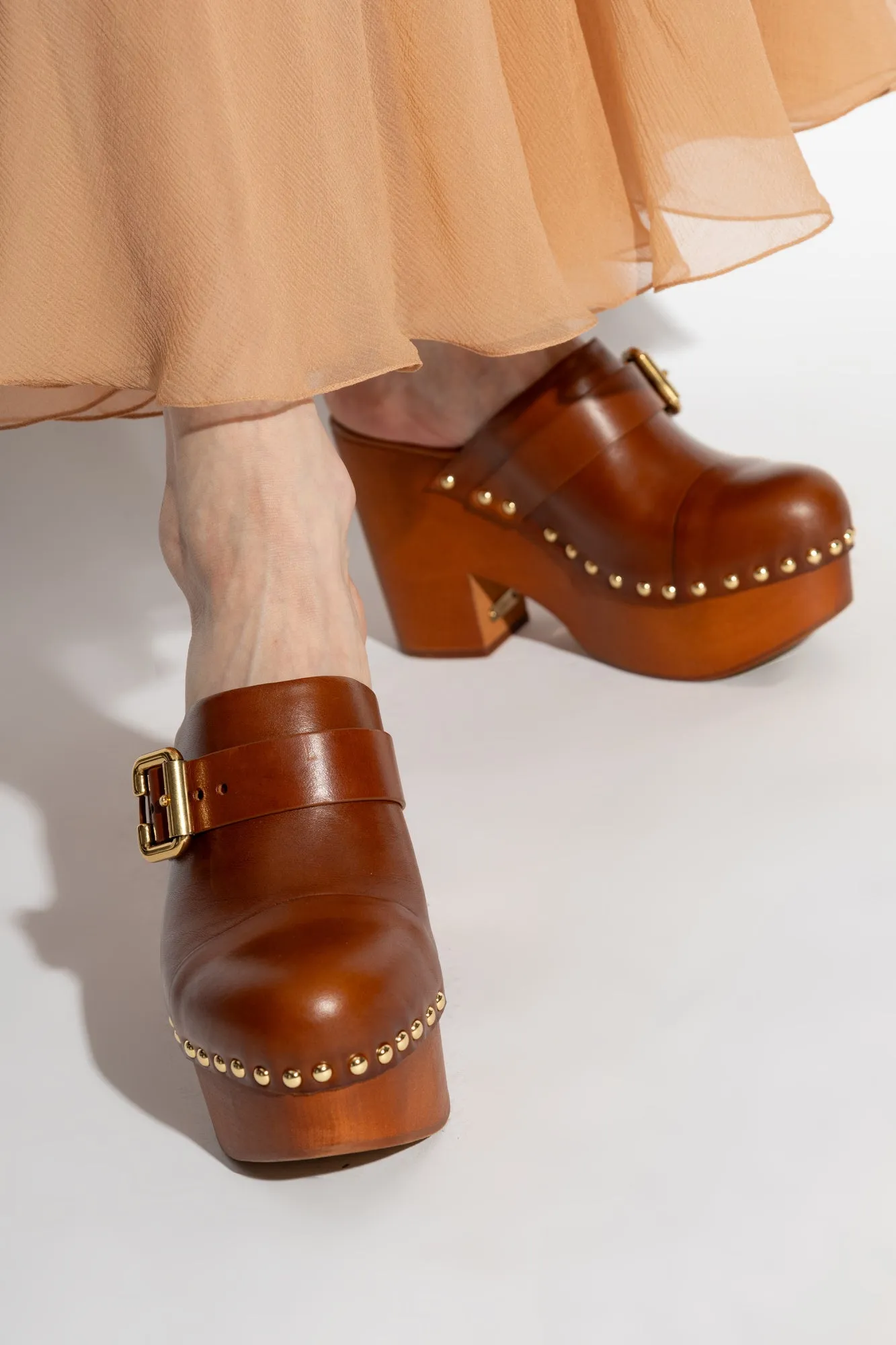 Chloé Heeled sandals 'Jeanette' in BROWN - 40